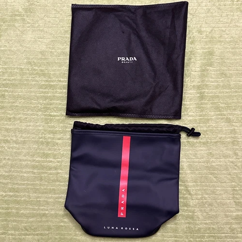 Sac de voyage PRADA Luna Rossa Pouch bleu marine avec dust bag unisexe neuf