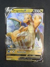 Pokemon TCG Dragonite v Holo Rare Card 49/78 Pokemon Go