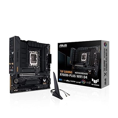 ASUS TUF B760M-PLUS WIFI D4 LGA1700 DDR4 mATX Motherboard New from Japan