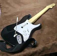 Harmonix Wireless PS3 Rock Band Fender Stratocaster Guitar #822151 No Dongle