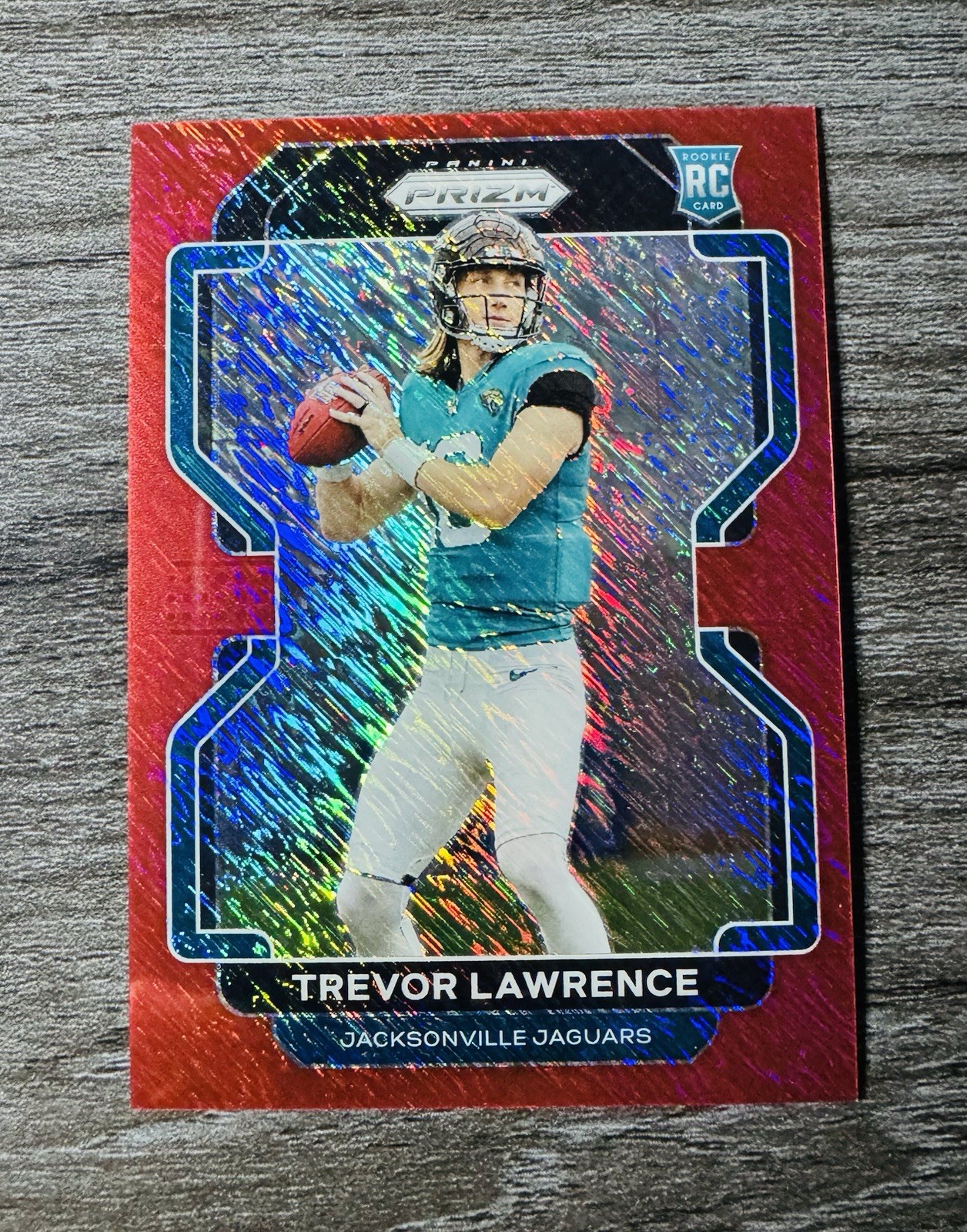 2021 Prizm Trevor Lawrence Red Shimmer /35 Rookie Jaguars