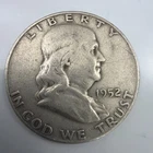 1952 D Franklin Half Dollar 90% Silver Free Shipping