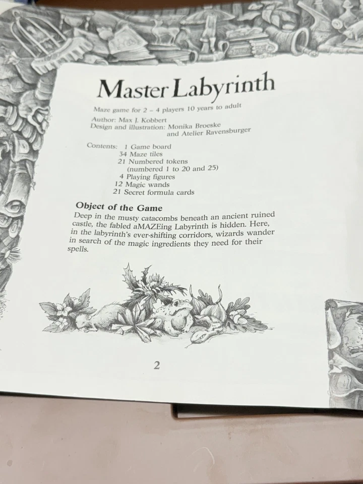 VINTAGE Master Labyrinth Maze Game COMPLETE Ravensburger 1991 Strategy - Image 4 of 4