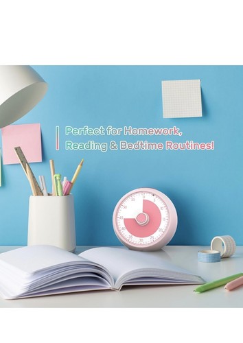 Visueller Timer 60 Minuten, Kindertimer für Homeschool Schreibtisch, Zeitmanagement Tools - Bild 2 von 5