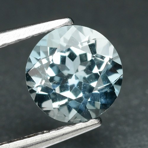 0.75 Ct Exquisite Perfect Round Cut 5.5 MM 100% Natural Blue Brazil Aquamarine