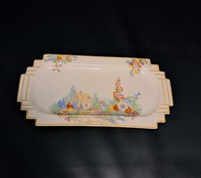 Vintage 1930's Swinnertons Old England Gardens Art Deco Hors D' Oeuvre Dish