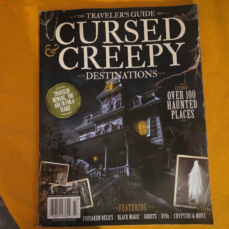 The Traveler's Guide to Cursed & Creepy Destinations Magazine NO LABEL