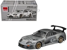TOYOTA SUPRA TOP SECRET GT300 RHD RAW METAL "VDX 2025" 1/64 BY POP RACE PR640332