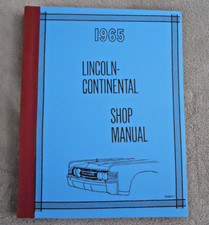 1965 Lincoln Continental Shop Manual 1965 Lincoln Continental Shop Manual