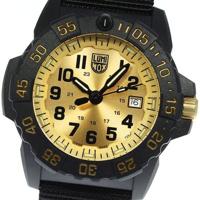 LUMINOX Navy SEAL 3500 Serie Gold Uhr 3505.GP.SET Limitierte Edition QZ G0321