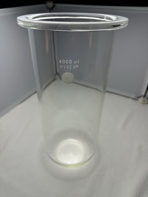 4000ml/4L Glass Pyrex Heavy Wall Reaction Kettle Flat Bottom Fantastic Condition