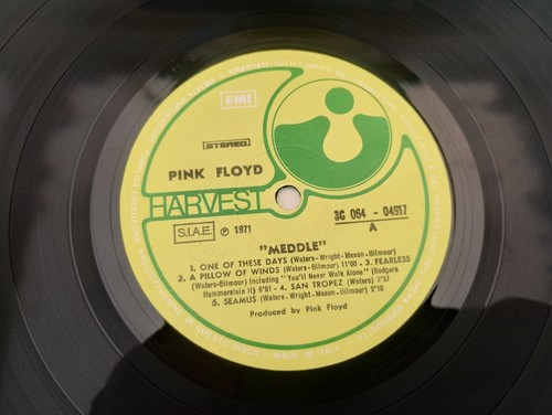 Pink Floyd - Meddle 1976 – Italy Vinyl, LP, Repress, G/F Harvest 3C 062-04917# - Picture 11 of 12