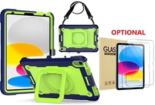 Case For iPad (A16) 11th Gen 11 Inch (2025) Cover w/ Shoulder Strap Rotate Stand