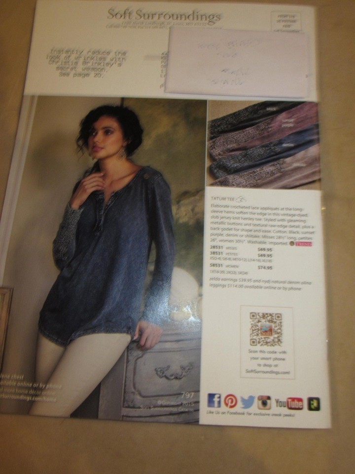 Soft Surroundings Catalog Look Book 2015 Fall Collection Clothing Home