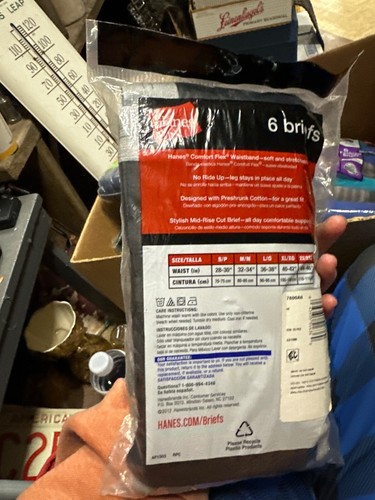 Nuevo paquete de 6 breifs hanes amd paquete de 6 breifs fruto del telar - Imagen 5 de 5