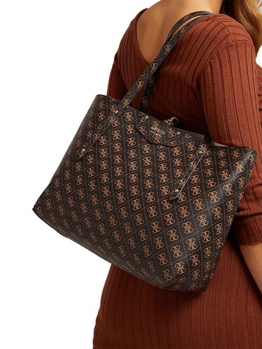 GUESS Éco Brenton 4g Logo Seau Sac en Marron - Imagen 3 de 12