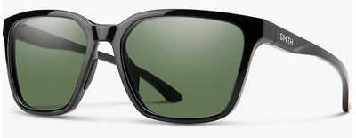 NEW Smith Shoutout Sunglasses-Black Gloss-Chromapop Gray Green Polarized Lens