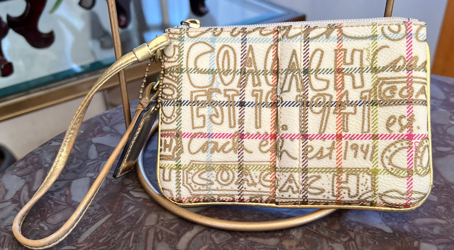 Coach Polsino in Pelle 6” X 4” Coach EST 1941