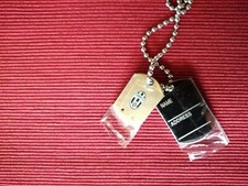 COLLANA DOPPIA PIASTRINA ACCIAIO ZIRCONI SQUADRA CALCIO JUVENTUS PROD. UFFICIALE