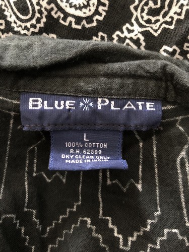 Blue Plate Women's Size Large Graphic Design Formal Black Skirt A-7 - Picture 6 of 6