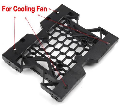 NEU 5.25" zu 3.5" 2.5" SSD Hard Drive Tray Cooling PC Fan Mounting Bracket - Bild 1 von 11