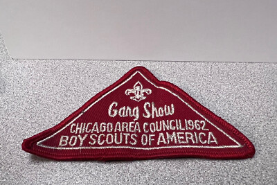 1962 Gang Show Chicago Area Council Boy Scouts Of America RED Bdr. [AR-2866]