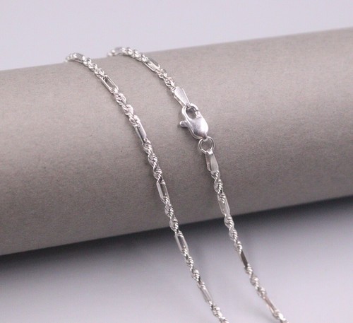 Real 18K White Gold Chain For Women 
