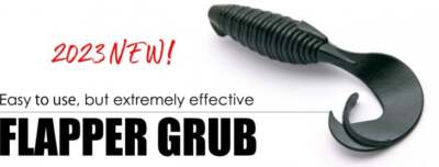 KEITECH FLAPPER GRUB 4 in soft moving bait 6.2 g 7pcs Contains squid ingredients