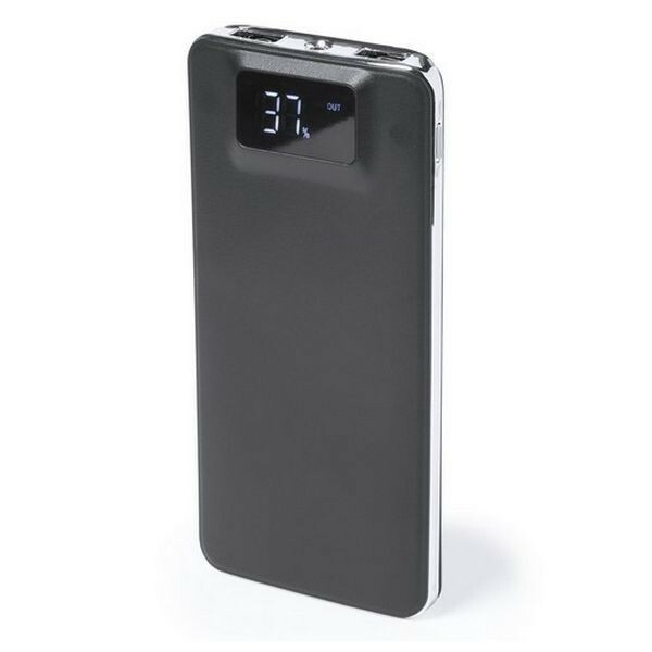 Power bank 5000 mAh noir avec lampe de poche LED chargeur portable USB-C
