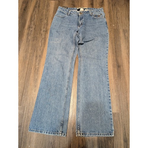 Harley-Davidson Flare Leg Jeans Denim Motorrad Y2K Damengröße 8