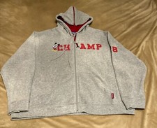 Vintage Disney Mickey Mouse Champ Fleece Full Zip Hoodie Womens XL