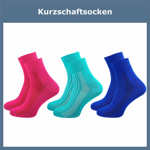 6 Paar Damen Socken ohne Gummi | ohne drückende Naht - verstärkte Ferse & Spitze - Bild 28 von 64