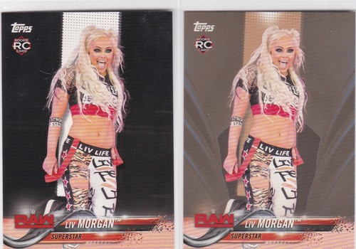 2018 Topps WWE Then Now Forever Liv Morgan #147 BRONZE SP ROOKIE & REGULAR R/C