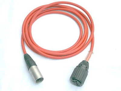 KH-STUDIOTECHNIK Cable adaptador Tuchel Großtuchel - XLR 2m cable de micrófono rojo Sennheiser MD421, etc.