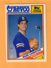 Mark Langston Seattle Mariners 1988 Topps Revco #33 5D