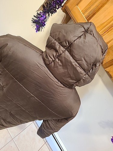 Nike Therma-FIT Repel Puffer Coat Parka Brown DX1798-237 Womens Size XS Oversize - Picture 7 of 13