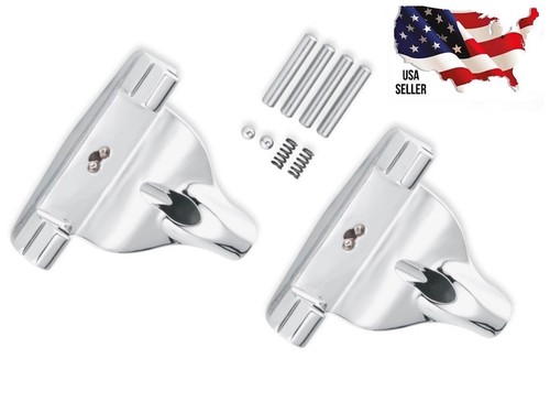 NEW Chrome Harley Passenger Footboard Supports Softail Heritage Classic 50501113 - Picture 2 of 4