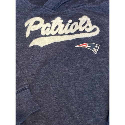NFL Team Apparel New England Patriots Girls Hoodie (Size 6/6X) - Picture 3 of 5