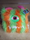 KellyToy Monster Pillows Stuffed Animal Gift  Orange Grn 11  Cyclops - New w/Tag