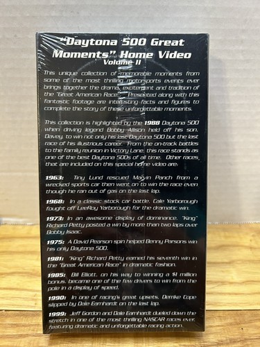 Daytona 500 Great Moments Volume II - NASCAR (VHS - 1999) New Sealed - Picture 3 of 3