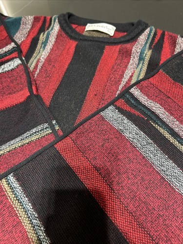 Vintage St Croix Shop Knit Sweater Multicolor Coogi Style Made In USA Men XL - Picture 7 of 9