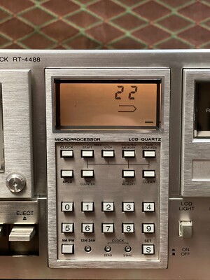 Vintage SHARP RT-4488 Stereo Cassette Deck, Professionally
