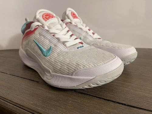 Nike Men’s Court Zoom NXT 9.5 Hard Court Tennis White Teal Shoes DH0222-136 - Picture 10 of 13