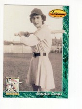 1994 Ted Williams Co. Sophie Kurys #97 Racine Free Shipping Women of Baseball