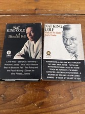 lot of 2 nat king Cole vintage cassettes paper cases 1970 s
