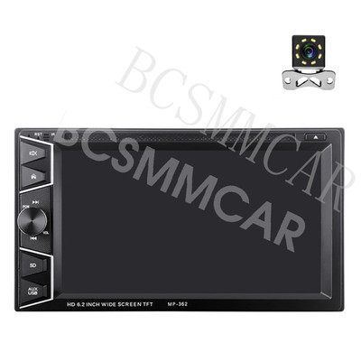 Car FM Radio Stereo Audio 2DIN CD DVD Player Bluetooth Hands-Free USB SD AUX-IN
