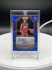 2022-23 Panini Prizm Rookie Signatures Auto Jabari Smith JR Blue Wave SP