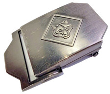 Boy Scouts of America Brass Nickel Plate Belt Buckle Used