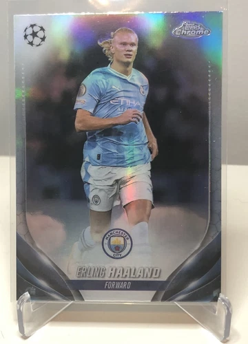 Erling Haaland 2023-24 Topps Chrome UEFA Club Competitions Refractor