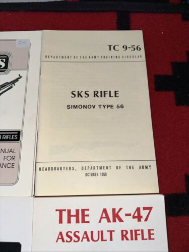 The AK-47 Desert Publication - SKS Manual Simonov Type 56 TC 9-56 Booklet Lot - Picture 5 of 13